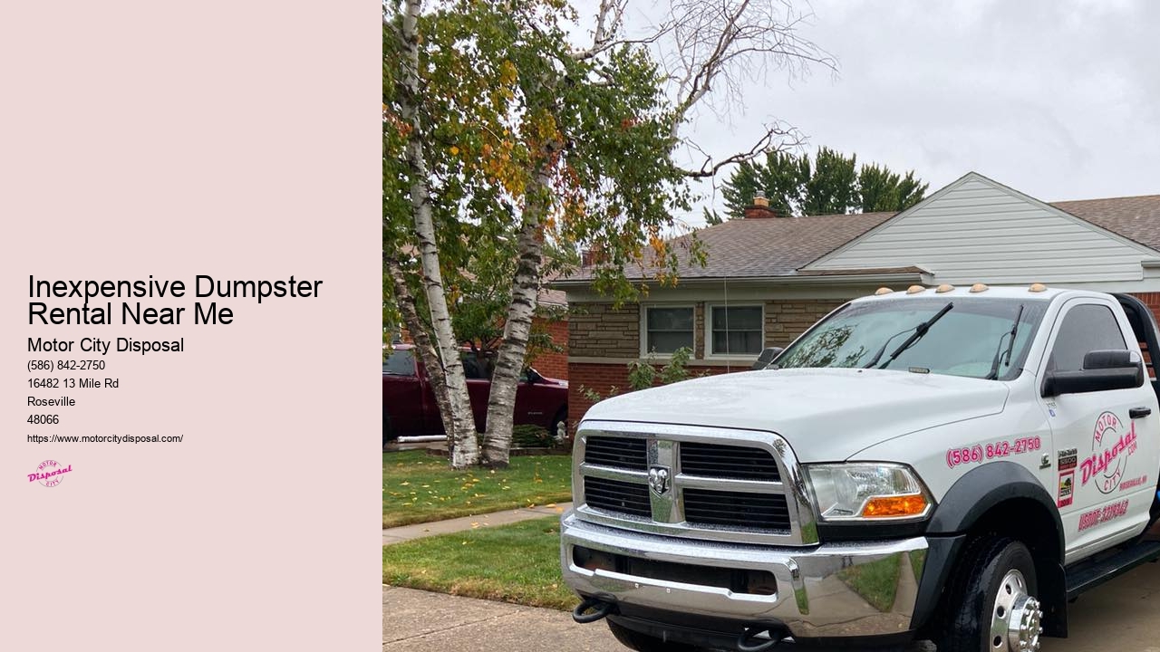 Inexpensive Dumpster Rental Near Me