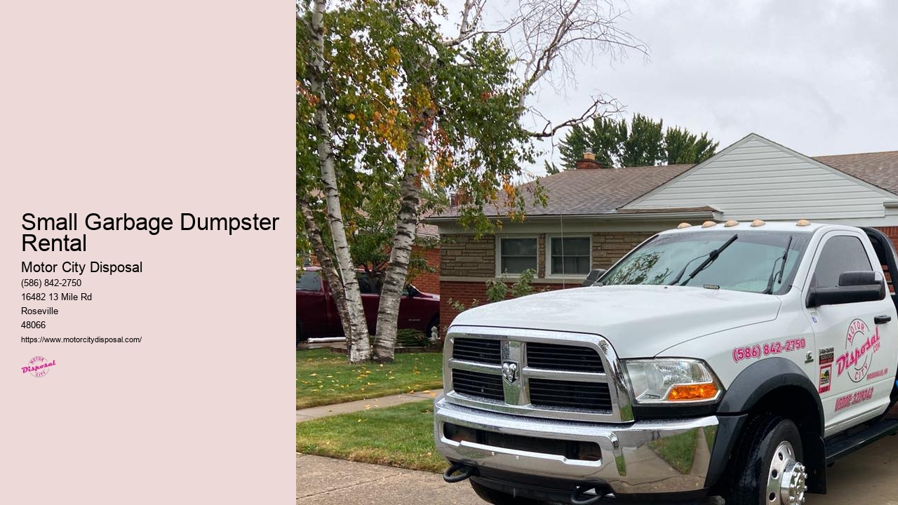 Small Garbage Dumpster Rental