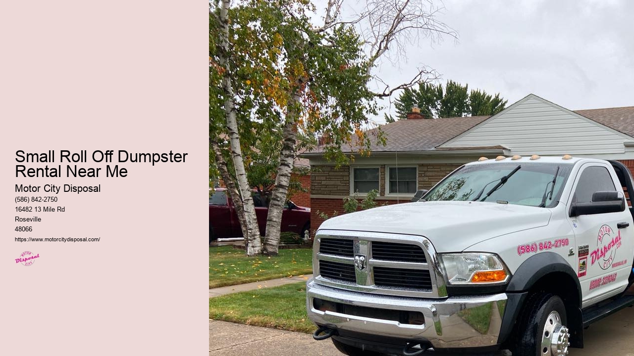 Small Roll Off Dumpster Rental Near Me